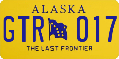 AK license plate GTR017