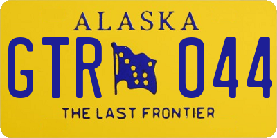 AK license plate GTR044