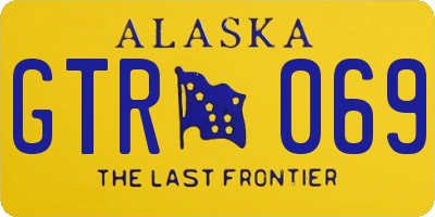 AK license plate GTR069