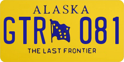 AK license plate GTR081