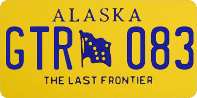 AK license plate GTR083