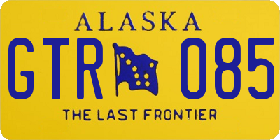 AK license plate GTR085