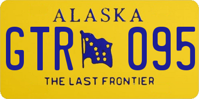 AK license plate GTR095