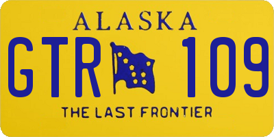 AK license plate GTR109