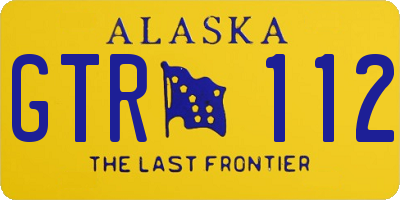 AK license plate GTR112