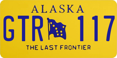 AK license plate GTR117