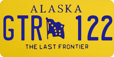 AK license plate GTR122