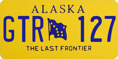 AK license plate GTR127