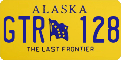 AK license plate GTR128