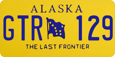 AK license plate GTR129