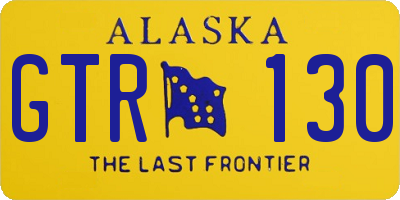 AK license plate GTR130