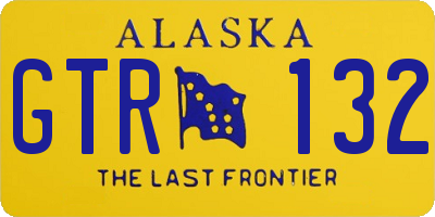 AK license plate GTR132