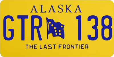 AK license plate GTR138