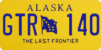 AK license plate GTR140