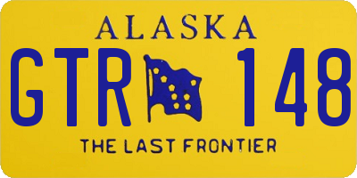 AK license plate GTR148