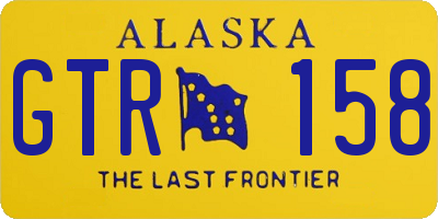 AK license plate GTR158