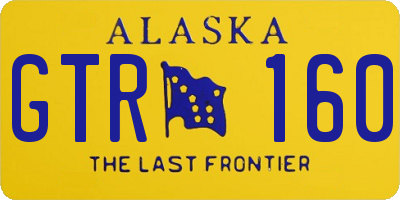 AK license plate GTR160