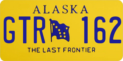 AK license plate GTR162