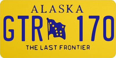 AK license plate GTR170