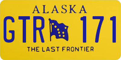 AK license plate GTR171