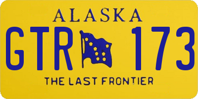 AK license plate GTR173