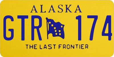 AK license plate GTR174