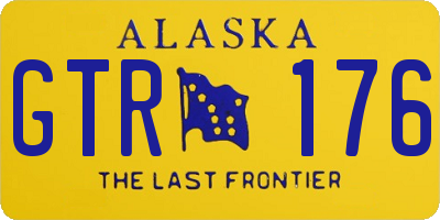 AK license plate GTR176
