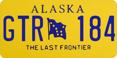 AK license plate GTR184