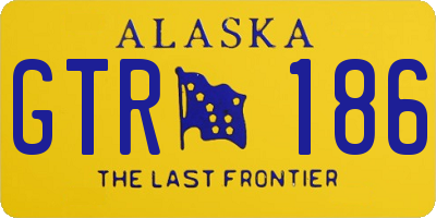 AK license plate GTR186