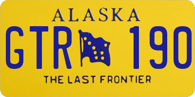 AK license plate GTR190