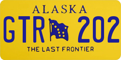 AK license plate GTR202