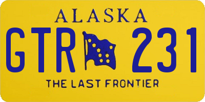 AK license plate GTR231