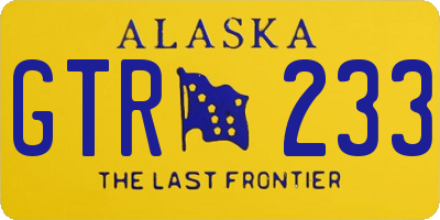 AK license plate GTR233