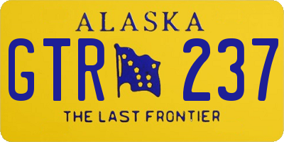 AK license plate GTR237