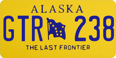 AK license plate GTR238