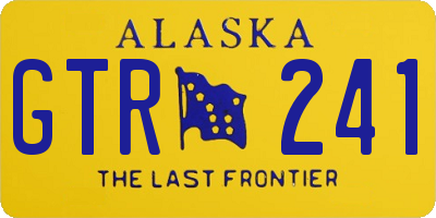 AK license plate GTR241