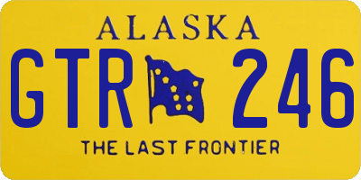 AK license plate GTR246
