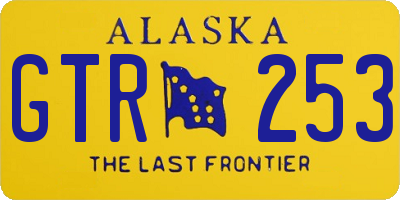 AK license plate GTR253