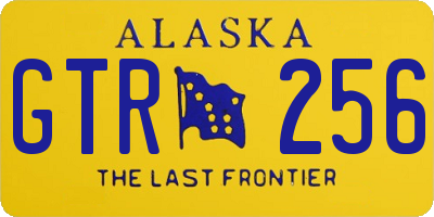 AK license plate GTR256