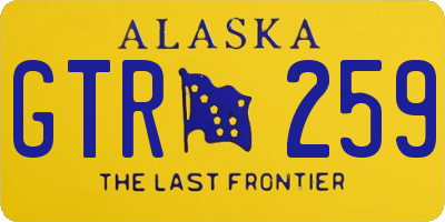 AK license plate GTR259