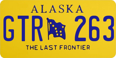 AK license plate GTR263
