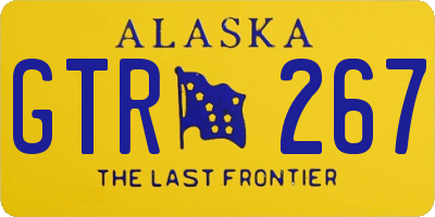 AK license plate GTR267