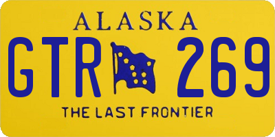 AK license plate GTR269