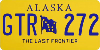 AK license plate GTR272