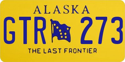 AK license plate GTR273