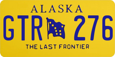 AK license plate GTR276