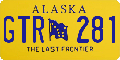 AK license plate GTR281