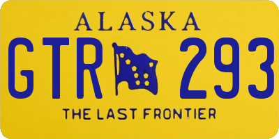 AK license plate GTR293