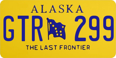 AK license plate GTR299