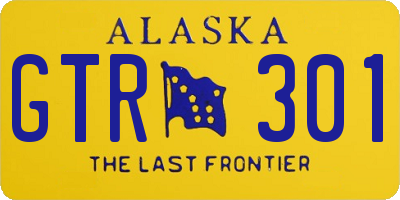 AK license plate GTR301